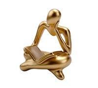 Resin Reader Statue Gift Figure Elegant Art Crafts Modern for Hotel Home Bedroom