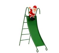 Resin Santa Claus - Slide Decor Prop, Indoor Christmas Display | Compact 7x5 Inch | Santa Claus Doll Decor 3D Cute Fun Resin | Slide Prop, for Indoor, Christmas