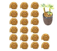 Resin Snail Shell Statua, 20 pezzi Small Decorative Set, 0,75 x 0,67 Inches, Ideal for Fish Tanks, Flower Pots, Patios, Aquarium, Desks, Bookshelves, Yards, Driveways, Farm, Indoor, Outdoor Decor