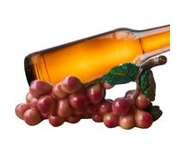 Resin Wine Stand with Grape Design, Stylish Wine Rack Holder for Kitchen Countertop, Resin Home, Weddings, Parties, and Holiday Gatherings, 7.87x3.94x3.35 Inches