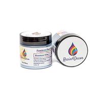 RESIN4DECOR Pigmento di Mica in Polvere Metallizzata Perlescente, Forte Purezza e Profondità, Atossico, per Trucco, Resina Epossidica, Gioielli, Tela, Arte fai da te, 25g (Bluestone Silver)