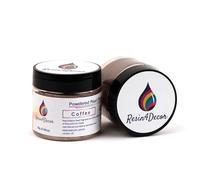 RESIN4DECOR Pigmento di Mica in Polvere Metallizzata Perlescente, Forte Purezza e Profondità, Atossico, per Trucco, Resina Epossidica, Gioielli, Tela, Arte fai da te, 25g (Coffee)