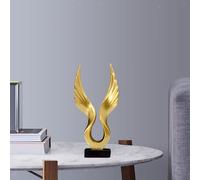 Resina astratta della statuetta della scultura della statua delle ali di