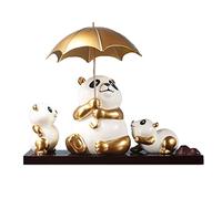 Resina Carino Panda Ornaments Regali di Natale, Statua Panda Artigianato Decorazione Presente, Soggiorno Camera da Letto da Camera da Letto Ornamento, Artwork Statue (Color : C)