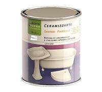 Resina CERAMIZZANTE BIANCO 100ml smalto rinnova sanitari piastrelle vasca bagno