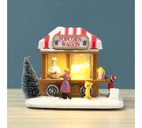 Resina Christmas Snow House LED Illumina il tuo villaggio di Natale Scena della