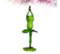 Resina creativa 3D Yoga Rane Figurine fatti a mano Artigianato per