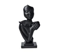 Resina di scultura di coppia di abbracci astratti per la libreria del camino