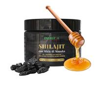 Resina di Shilajit Puro Originale dell'Himalaya con Miele di Manuka - Confezione da 50g - Energia Naturale e Immunità Potenziata - Scopri i Benefici di questa Composizione Rivoluzionaria