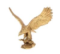Resina Eagle Figurina Tabletop decorazione dorata fatta a mano per le
