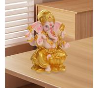 Resina Elefante Buddha Statue Tabletop decorazione per lo scaffale per