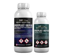 Resina epossidica 2K 0,75 kg indurente trasparente qualità professionale basso odore basso emissione gioielli legno tavolo acquario terra costruzione stampi rivestimento