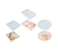 Resina epossidica Acqua increspature Cup Mat Decorazione Della Casa Stampo Facile Rilascio Del Silicone Display Piastra Handmade Forniture Artigianali Stampo Creativo