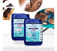 RESINA EPOSSIDICA ATOSSICA EPOXYTABLE 5-FIVE 9KG PER TAVOLI FINO A 5 CM SPESSORE