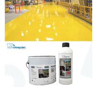 RESINA EPOSSIDICA BICOMPONENTE PER PAVIMENTI GIALLA LUCIDA 5Kg B 45/55 Mq