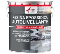 Resina Epossidica Pavimento Autolivellante 5 kg Telegris 2 - RAL 7046 | Per Pavimenti in Piastrelle e Calcestruzzo a Traffico Intenso, Elevata Resistenza Chimica e Meccanica - Arcane Industries