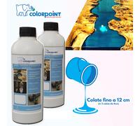 RESINA EPOSSIDICA TRASPARENTE 4KRYSTAL BICOMPONENTE 1,6 KG A+B