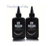 Resina epossidica trasparente a polimerizzazione UV per gioielli, 100 g, 200 g