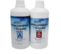 Resina epossidica trasparente bi-componente 800 gr Trasparente