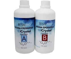 Resina epossidica trasparente bi-componente 800 gr Trasparente