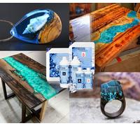 RESINA EPOSSIDICA TRASPARENTE - BICOMPONENTE A+B - PER FAI DA TE E BRICOLAGE