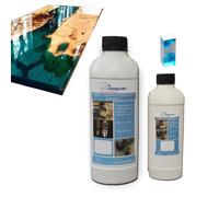 RESINA EPOSSIDICA TRASPARENTE - EFFETTO ACQUA - GIOIELLI - RIVER TABLE - KIT A+B