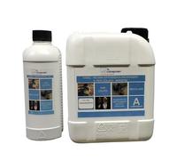 RESINA EPOSSIDICA TRASPARENTE LUCIDA AUTOLIVELLANTE PER PAVIMENTI - LEGNO - CEMENTO - MODELLISMO - BICOMPONENTE 5 Kg