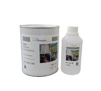 RESINA EPOSSIDICA TRASPARENTE LUCIDA FINITURA PER PAVIMENTI - CEMENTO - LEGNO - MODELLISMO - BICOMPONENTE 1 Kg