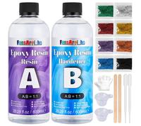 Resina Epossidica Trasparente, Non Tossica, 1200 Ml Resin 1: 1 Rapporto; Rivesti