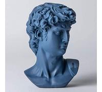 Resina Figura Testa della Statua di David, Classic Busto Greco Statua Statuetta Scultura Arte Artigianato Home Decorazioni Schizzo Ornamenti, Rosa,E