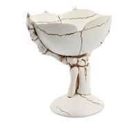 Resina Halloween Candy - 13,6 x 12 x 11 cm per Snack a Mano Scheletro | per la Decorazione Domestica Party Haunted House Candy Nuts Food Display Tavolo Decorazione Spooky