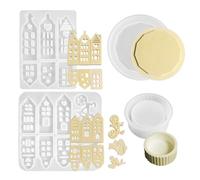 Resina Hollow - Making Craft, Per Fai Da Te | Holiday Epoxy Casting Silicone, Creative Candy Baking Chocolate Tools For Seasonal Party Home Kitchen Decors