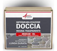 Resina impermeabilizzante per doccia, Impermeabilizzante trasparente per piastrelle doccia e bagno - ARCACLEAR - 264-2 m² - ARCANE INDUSTRIES