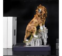Resina in piedi leone statua scultura ornamento altezza moderna 29 cm per