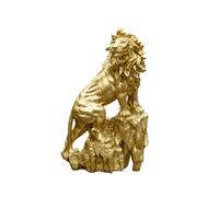Resina in piedi leone statua scultura ornamento altezza moderna 29 cm per