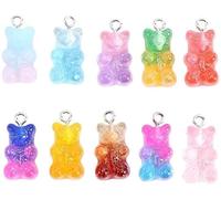Resina Orso Candy Cartoon Per Orecchini Collana Fare Resina Gummy Bear Ciondolo Gioielli Risultati Charms Fai Da Te DecorazioneDeft e Professionale, Resina, Resina