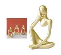 Resina Pensatore Scultura Uomo di Pensiero Figurine Moderna Hollow Statue di