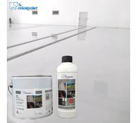 RESINA PER PAVIMENTI COLORATA LUCIDA 5Kg A+B 45/55 Mq EPOSSIDICA BICOMPONENTE