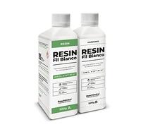 Resina Poliuretanica Bianca 1:1 FIL BIANCO, Indurimento Rapido, Finitura Perfetta,Ideale Per Creazioni In Resina, Decorazioni, Bijoux E Progetti DIY (1 kg)