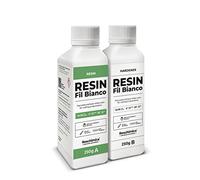 Resina Poliuretanica Bianca 1:1 FIL BIANCO, Indurimento Rapido, Finitura Perfetta,Ideale Per Creazioni In Resina, Decorazioni, Bijoux E Progetti DIY (500 gr)
