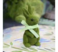 Resina Simulazione Floccaggio Arco Coniglietto Ornamento Carino Giardino Europeo