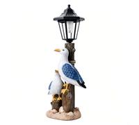 Resina solare impermeabile della decorazione del pellicano 18x42cm | Sensore automatico al crepuscolo, si accende di notte, all'alba, comodo funzionamento a mani libere, percorso sicuro