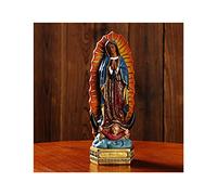 Resina Statua di Nostra Signora di Guadalupe, 8in Maria Statua Cattolica, Nostra Signora di Guadalupe Figurine per Decorazione Tavolo, Regalo Religioso, Decorazione