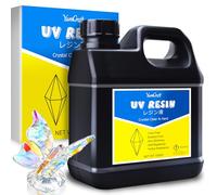 Resina UV - 1.000 g Resina Epossidica UV Trasparente Basso Odore per Creazione di Gioielli Resin, Artigianato in Resina, Pittura - Colla Resina UV Indurimento rapido per DIY Colate, Stampo
