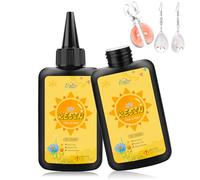 Resina UV - 200 g di colla trasparente cristallina, resina epossidica migliorata ultravioletta per la creazione di gioielli, artigianato in resina, colla UV a basso odore per colata, stampi in resina