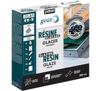 Pebeo Gedeo Trasparente Arte e Mestiere Smaltatura Resina 300ml Kit Set