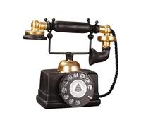 Resine Antiche da Collezione Decori Telefonici con Quadranti Rotanti Modello Telefono Rete Fissa per Librerie Display Modello Telefono Nostalgics per La Visualizzazione