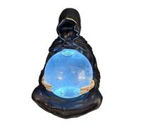 Resine Death Dio Cristallo LED Light Up Volanti Pipistrelli Decorazione di Halloween Per La Casa Feste & Regali Da Collezione Spaventoso LED Sfera di Cristallo Per La Casa