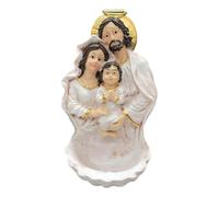 Resine Natività Ornamento Religioso Sacra Famiglia Scultura in miniatura Decori Da Parete Appeso Font Acqua Con Dettagliato Scultura Religiosa Wall Art Resine Artigianato