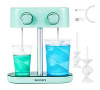 Resiners Miscelatore di Resina a Doppia Testa, Miscelatore di Epossidica Ricaricabile, velocità Continuamente Variabile e Minime Bolle, Palette Elettriche a Spirale in Silicone per Miscelazione